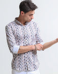 Creamy Elegance Slim Fit Full Sleeve