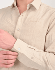 Relaxed Fit Off White Shirt
