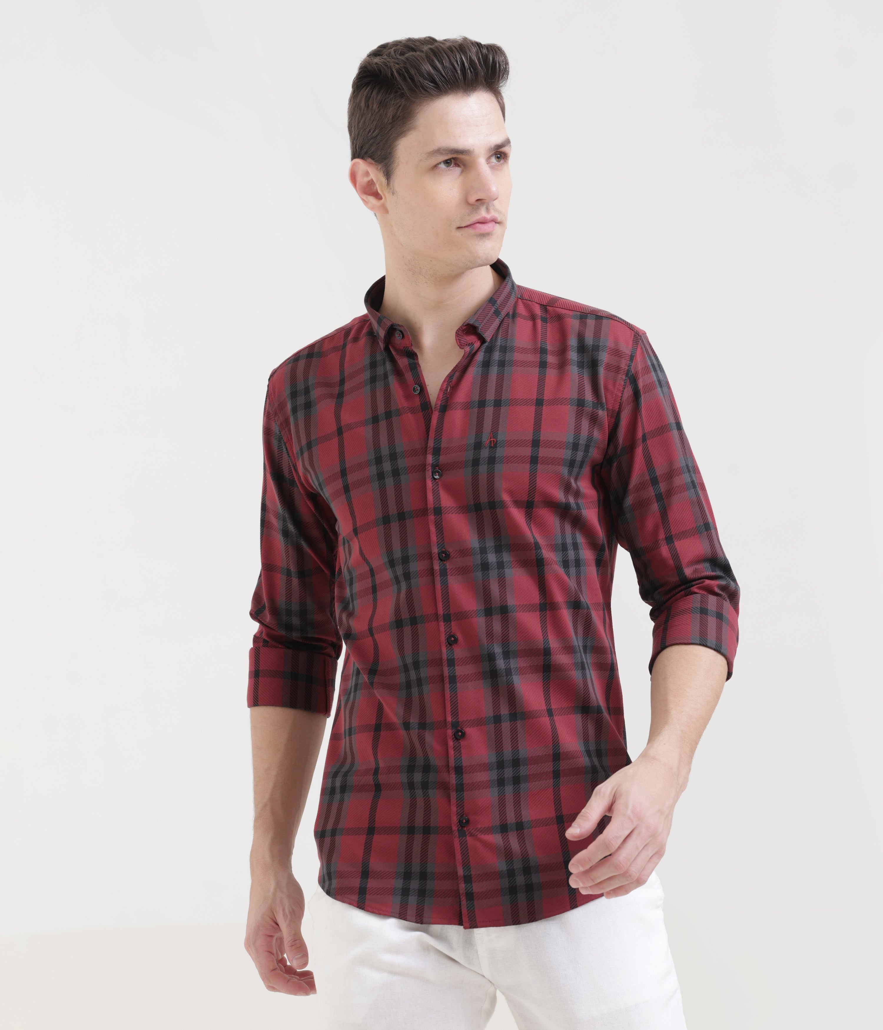 Burgundy Slim Fit Shirt: Versatile Elegance