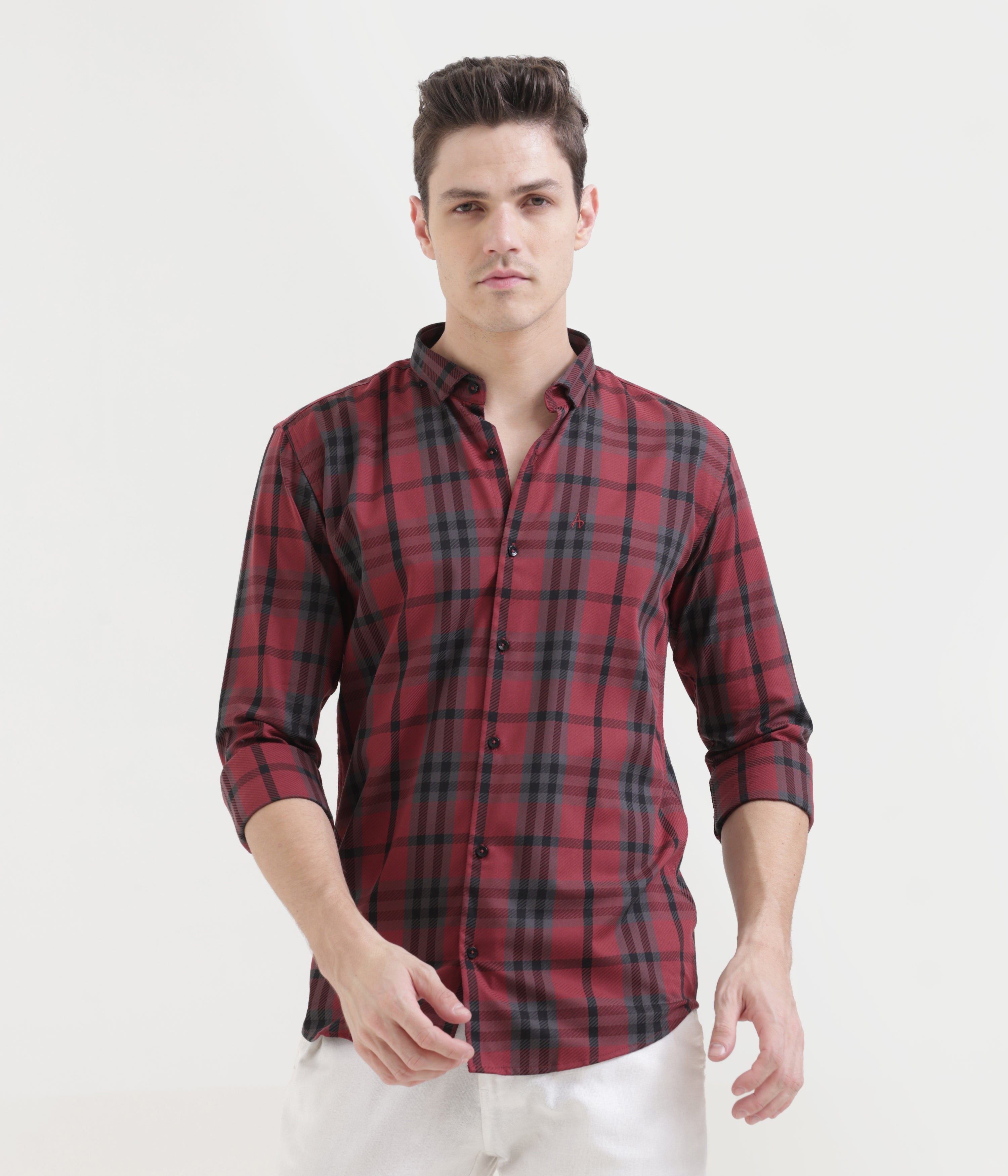 Burgundy Slim Fit Shirt: Versatile Elegance