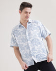 Blue Half Sleeve Classic Fit Shirt: Versatile Style