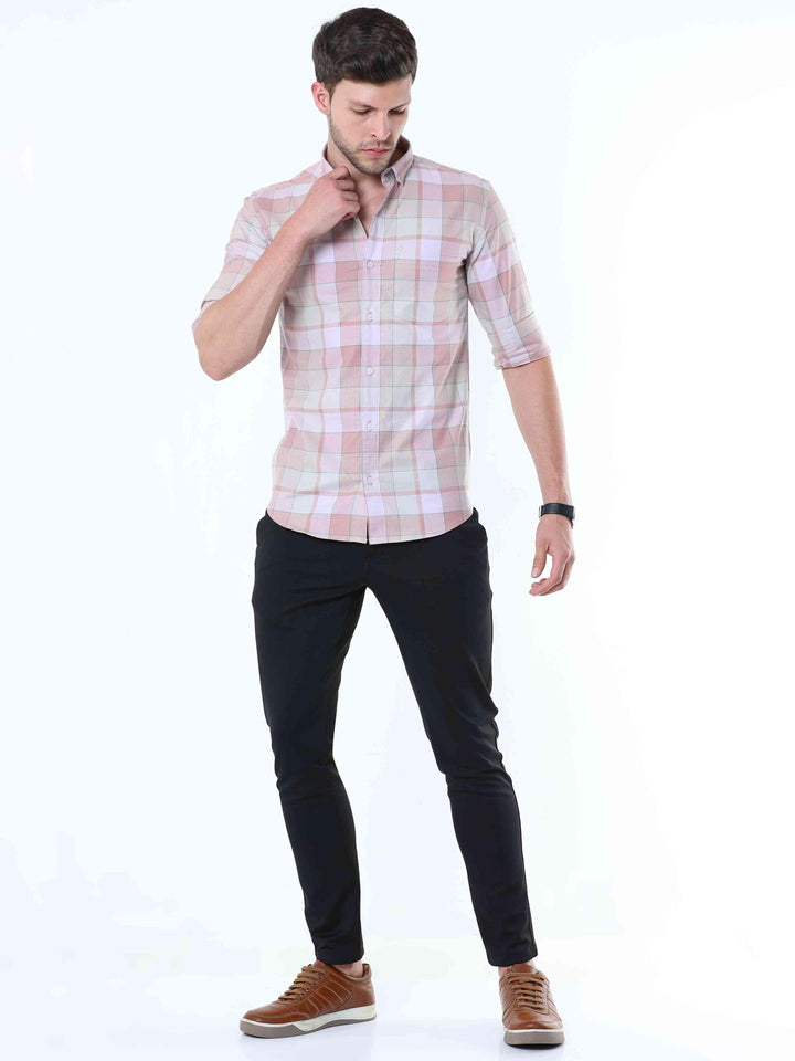 Blush Classy Check Shirt