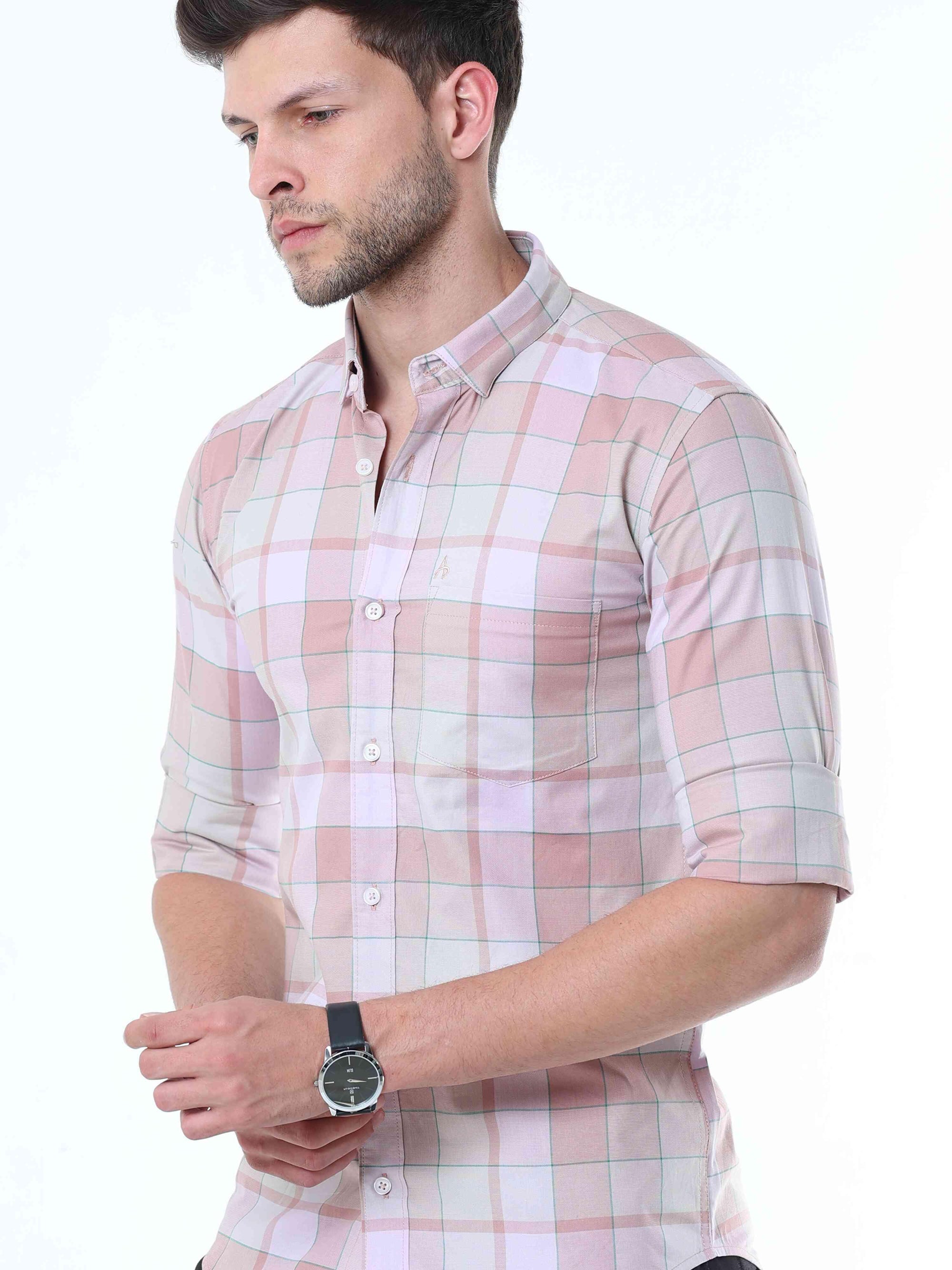 Blush Classy Check Shirt